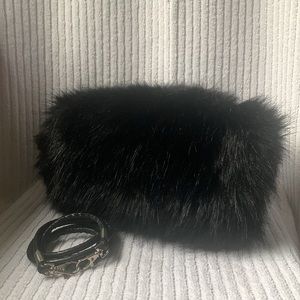 Faux Mink Shoulder Bag